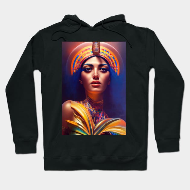 Egyptian Deity of Beauty Hoodie by qaisarkhan101